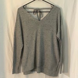V neck Grey sweater, LOFT, size M